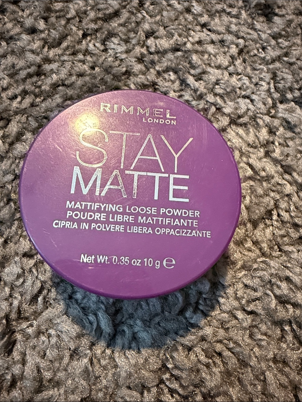 Rimmel London Stay Matte Loose Powder Transparent- Purple Packaging